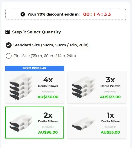 Derila Pillow Price Australia